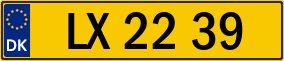 Trailer License Plate